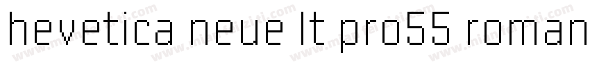 hevetica neue lt pro55 roman字体转换